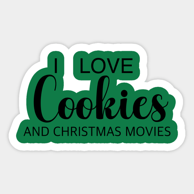 Cookies and Christmas Movies Sticker by Hallmarkies Podcast Store